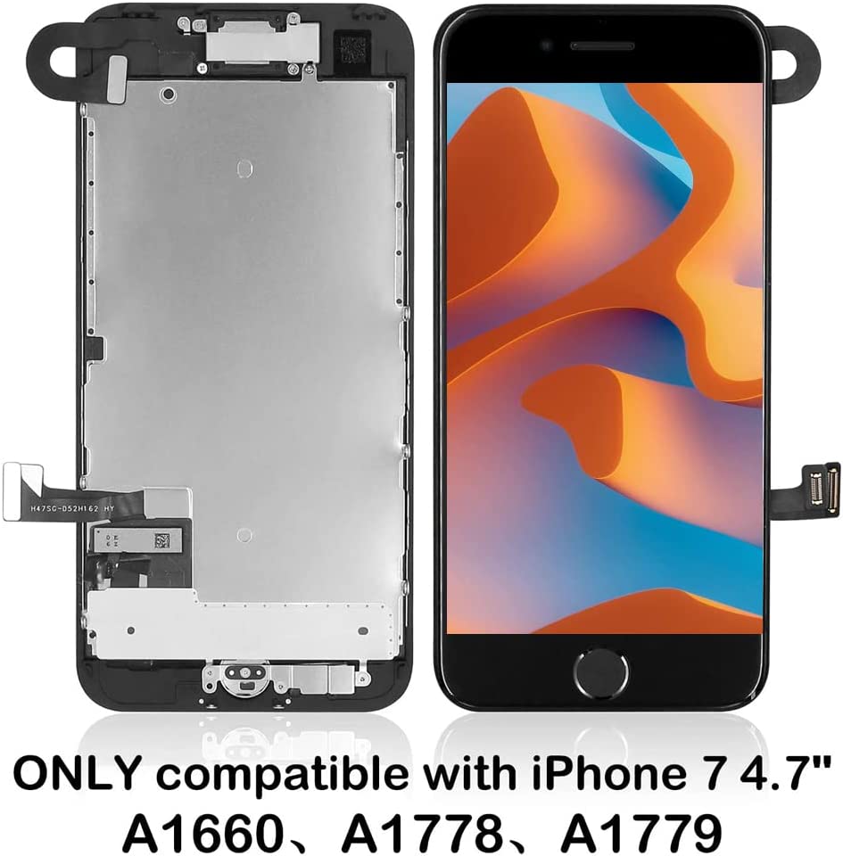 iPhone 7 LCD 屏幕更换,带 Home 键和前置摄像头部件