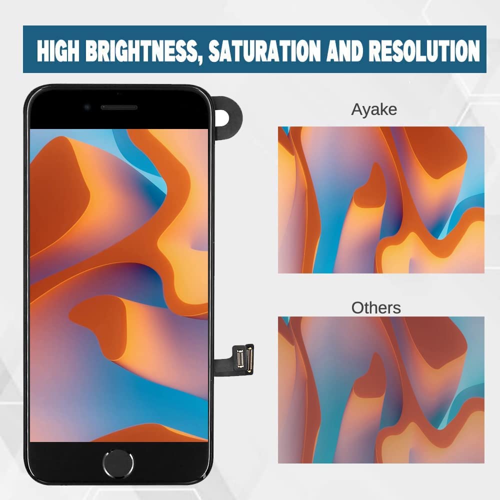 iPhone 7 LCD 屏幕更换,带 Home 键和前置摄像头部件