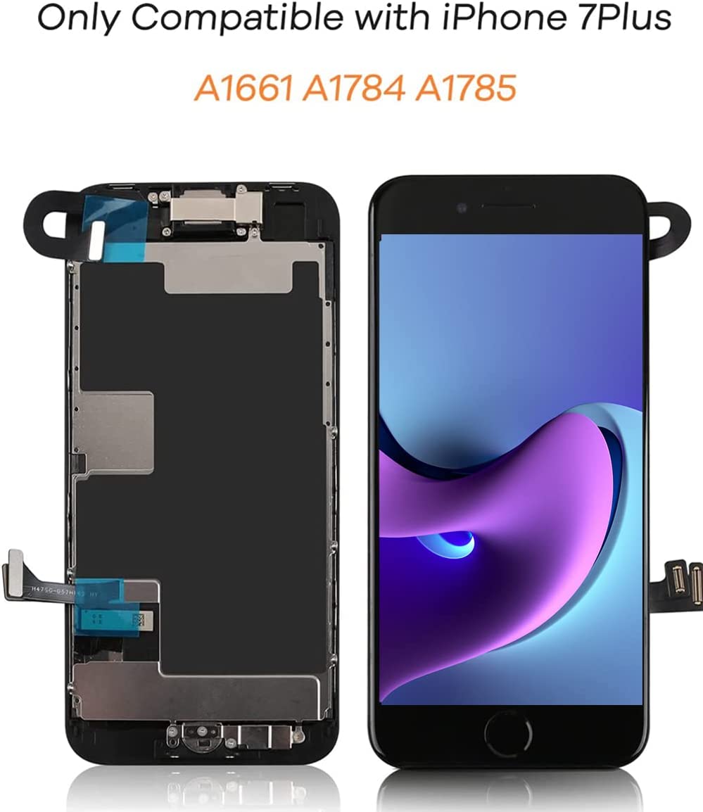 iPhone 7 Plus LCD 屏幕更换,带 Home 键和前置摄像头部件