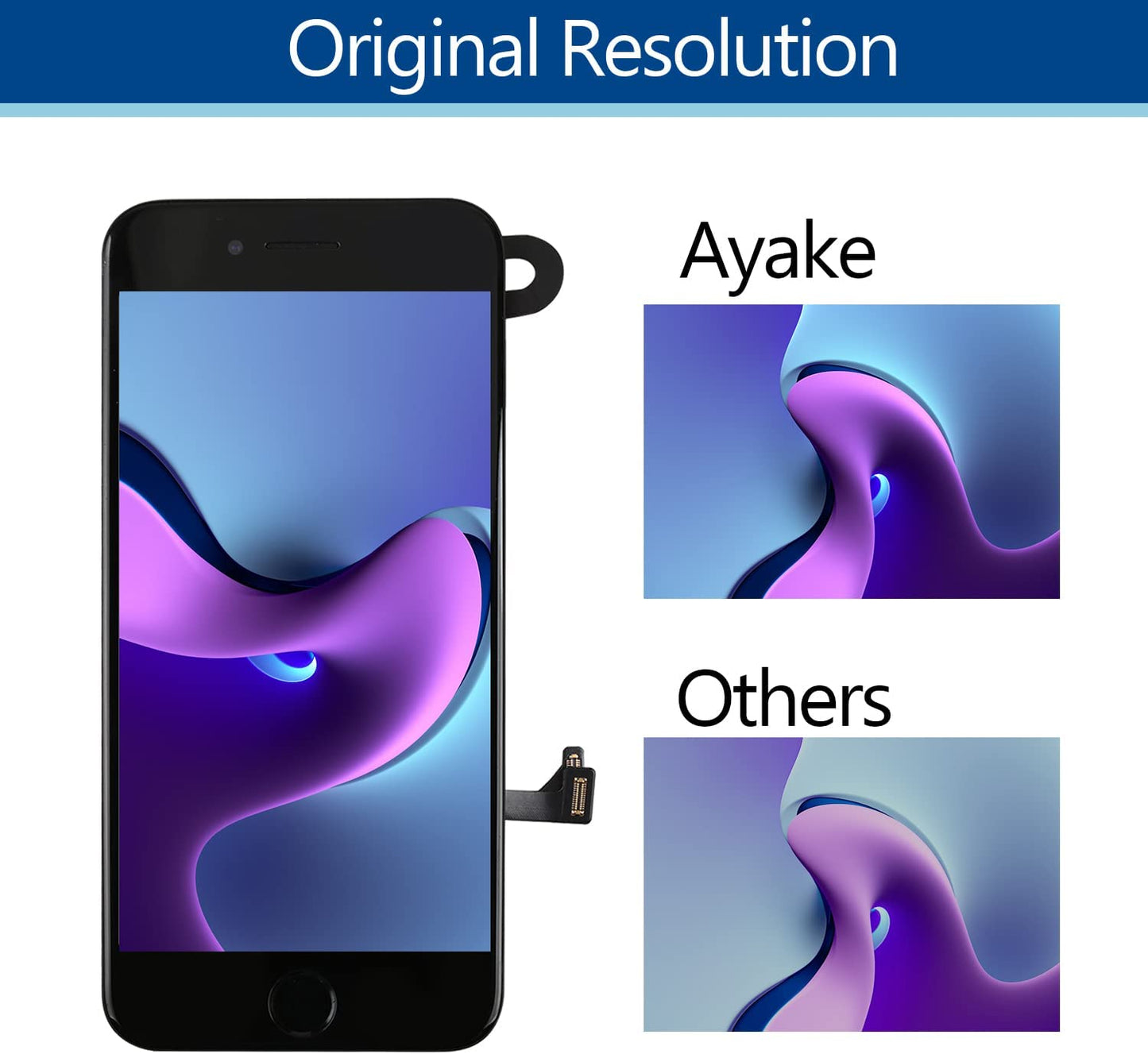 iPhone 7 Plus LCD 屏幕更换,带 Home 键和前置摄像头部件