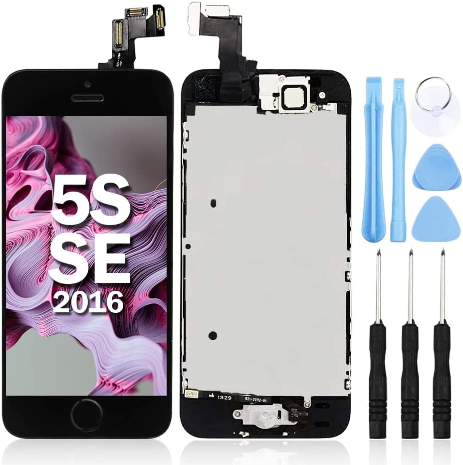 iPhone 5S / SE LCD 屏幕更换,带 Home 键和前置摄像头部件