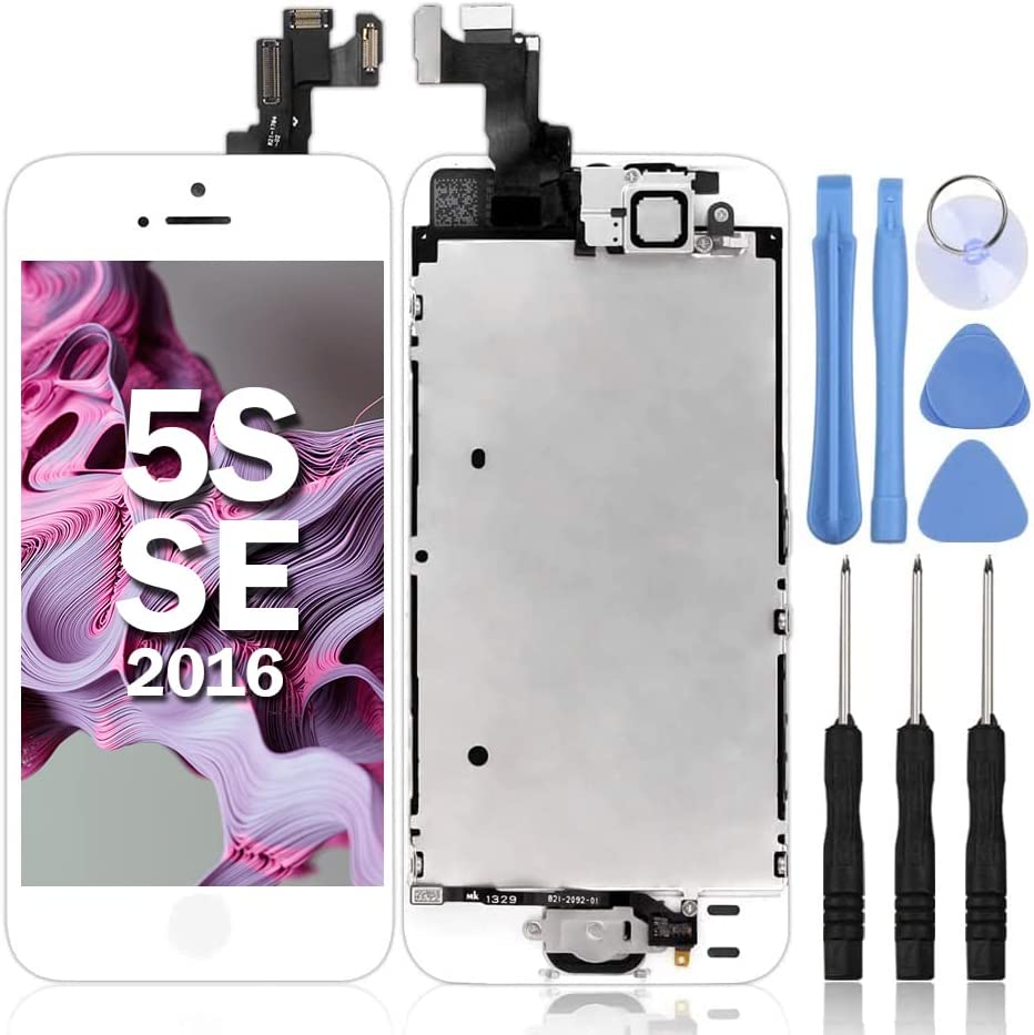 iPhone 5S / SE LCD 屏幕更换,带 Home 键和前置摄像头部件