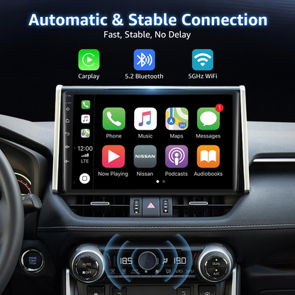 Wireless CarPlay Adapter, 50% Smaller, Converts Wired to Wireless CarPlay, Plug & Play Adapter, Compact Design for Apple iPhone iOS 10+ with USB/USB-C Port