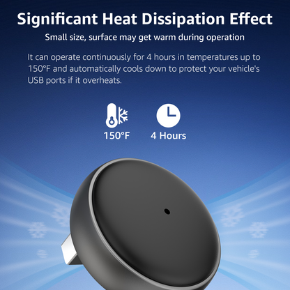 2-in-1 Wireless CarPlay & Android Auto Adapter, 50% Smaller, Converts Wired to Wireless, Zero Latency, Auto-Connection, Plug & Play Adapter for Apple iPhone iOS 10+ & Android 11+